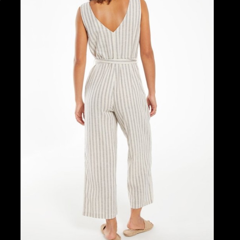 z supply Parade Stripe Jumpsuit in charcoal - Picture 4 of 4